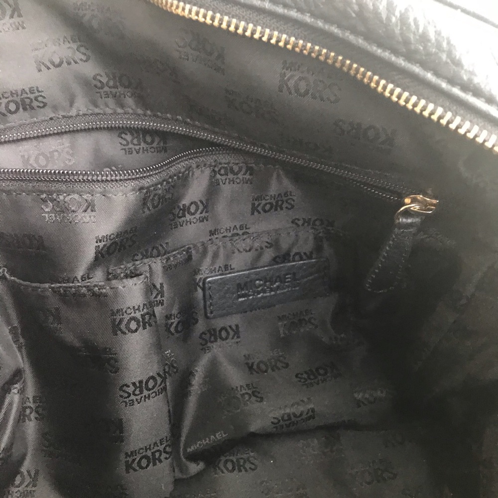 MICHAEL Michael Kors Black Knox Leather Satchel - Picture 11 of 14
